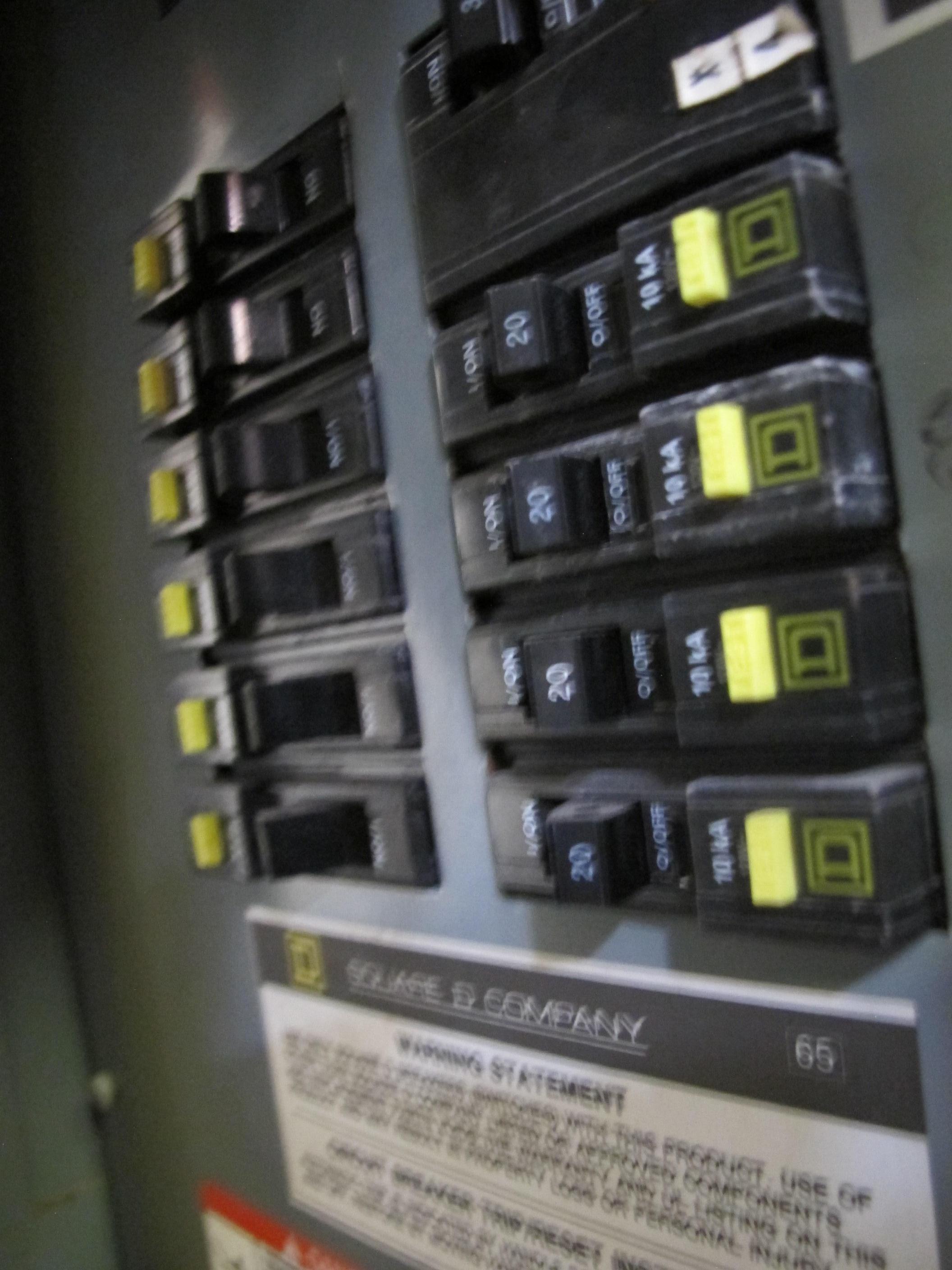 (2) ELECTRICAL CABINETS/POWER SUPPLIES WITH SQUARE-D CIRCUIT BREAKERS. LOADING & HANDLING FEE $15-4118